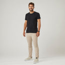 Camiseta Masculina Algodão Pima - Preta
