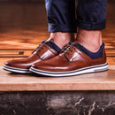 Sapato Masculino Derby Apolo Conhaque